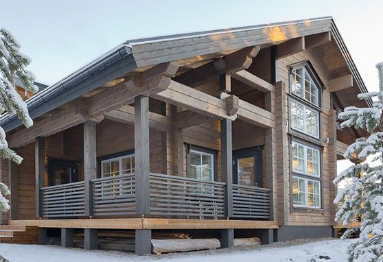 Maison en bois massif finlandaise